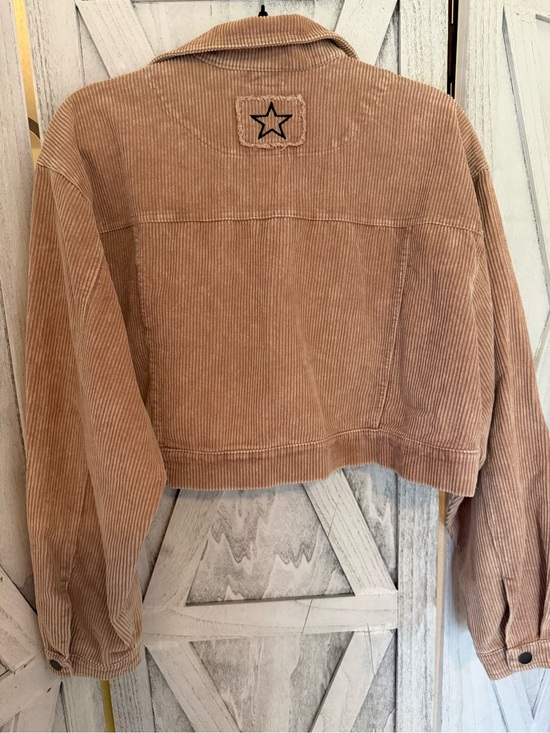 Anthropologie Jackets & Blazers - Anthropologie Corduroy Shacket in Soft Beige! Super cute and so boho/western!